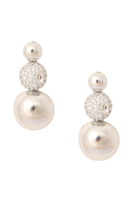 Buy Nazaakat By Samara Singh Silver Plated Faux , And White Embellished Necklace Set Online at Aza Fashions Buy_Nazaakat By Samara Singh_Silver Plated Faux , And White Embellished Necklace Set _Online_at_Aza_Fashions