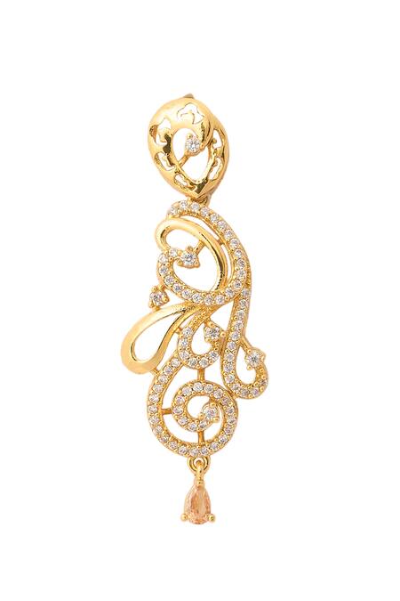 Buy Nazaakat By Samara Singh Gold Plated Imitation Diamonds Stone Embellished Necklace Set Buy_Nazaakat By Samara Singh_Gold Plated Imitation Diamonds Stone Embellished Necklace Set