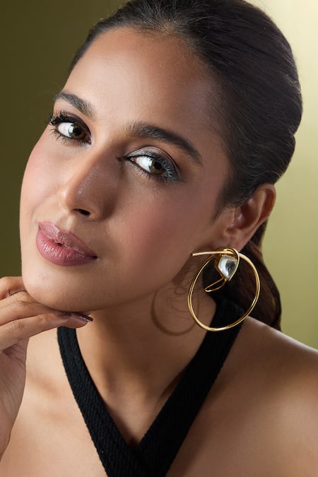 Buy Nazaakat By Samara Singh White Faux Diamonds Embellished Pair Of Earrings Online at Aza Fashions Buy_Nazaakat By Samara Singh_White Faux Diamonds Embellished Pair Of Earrings _Online_at_Aza_Fashions