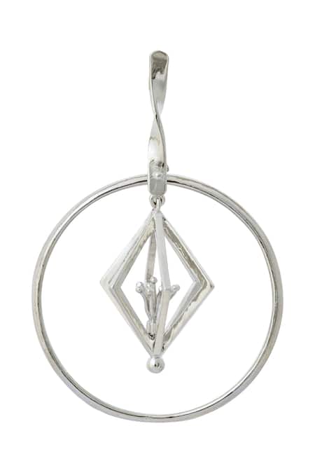 Nazaakat By Samara Singh Silver Plated Embellished Pair Of Earrings Online at Aza Fashions Nazaakat By Samara Singh_Silver Plated Embellished Pair Of Earrings _Online_at_Aza_Fashions