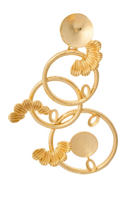 Buy Nazaakat By Samara Singh Gold Plated Abstract Embellished Pair Of Earrings Online at Aza Fashions Buy_Nazaakat By Samara Singh_Gold Plated Abstract Embellished Pair Of Earrings _Online_at_Aza_Fashions