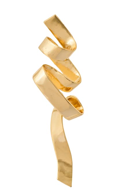 Buy_Nazaakat By Samara Singh_Gold Plated Abstract Embellished Pair Of Earrings _Online_at_Aza_Fashions