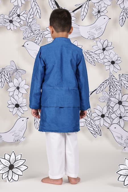 LA Dee DA Royal Wings & Bird Embroidered Bundi Set 