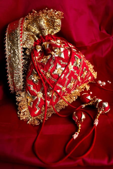 Preeti S Kapoor Embroidered Potli Bag 