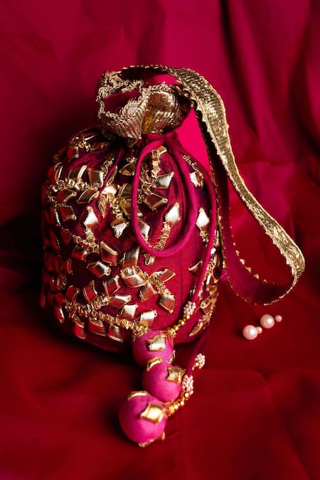Preeti S Kapoor Embroidered Potli Bag 