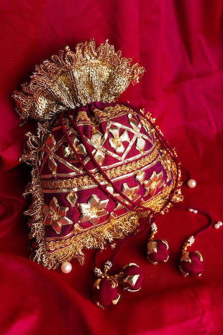 Preeti S Kapoor Embroidered Potli Bag 