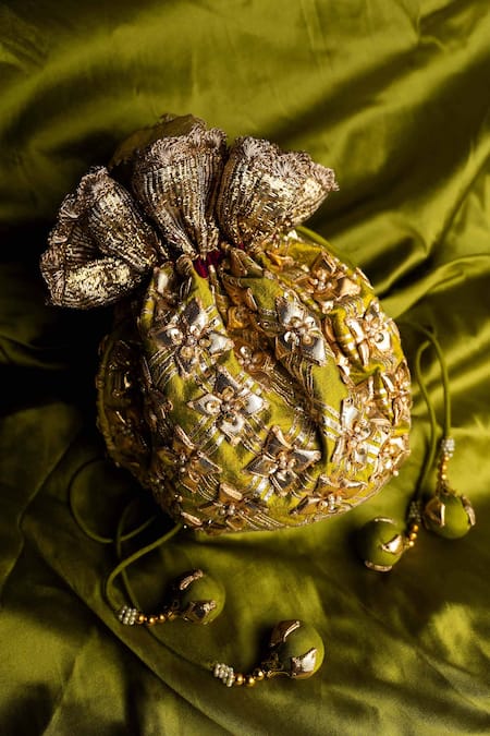Preeti S Kapoor Embroidered Potli Bag 