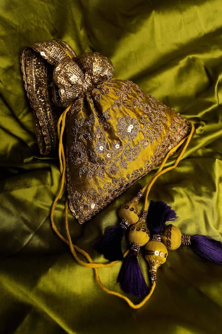 Preeti S Kapoor Embroidered Potli Bag 