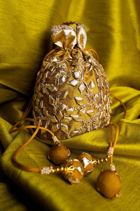 Preeti S Kapoor Embroidered Potli Bag 