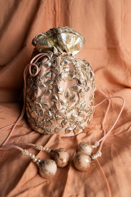 Preeti S Kapoor Embroidered Potli Bag 