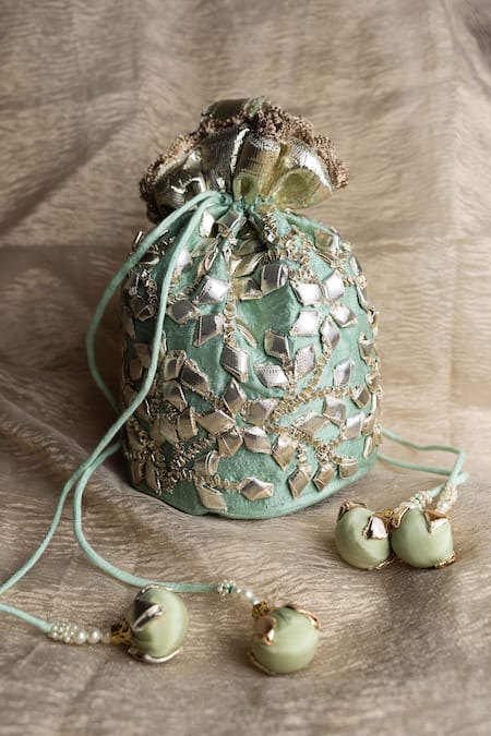 Preeti S Kapoor Embroidered Potli Bag 