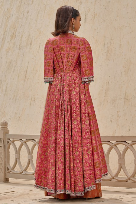 Tarun Tahiliani Gharchola Embroidered Jacket Set 
