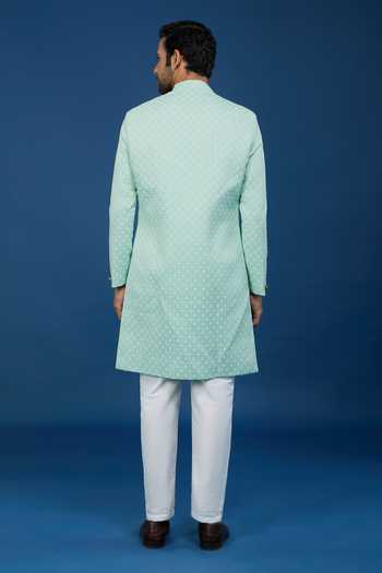Arihant Rai Sinha Geometric Pattern Sherwani Set 