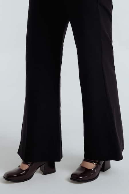 Buy_Rias Jaipur_Black Handloom Cotton Fayra Pant _Online_at_Aza_Fashions