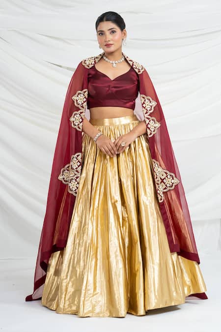 Ellemora Fashions Royale Embroidered Blouse Lehenga Set 