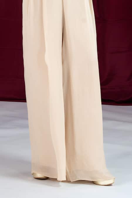 Buy_Ellemora Fashions_Cappuccino Calm Embroidered Shrug Set _Online_at_Aza_Fashions