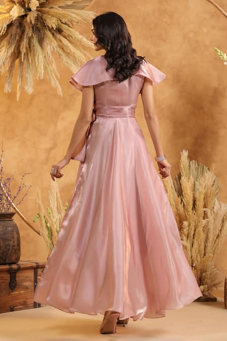 B'Infinite Mauve Serenity Embellished Gown 