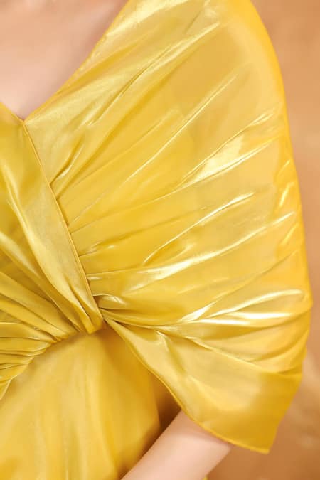 Buy_B'Infinite_Sunshine Aura Flow Gown _Online_at_Aza_Fashions