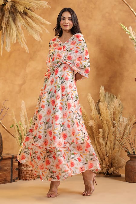 B'Infinite_Wallflower Aura Flow Gown _Online_at_Aza_Fashions