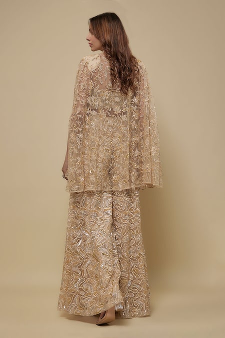 Asaga Couture Embroidered Sharara Set 