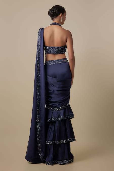 Asaga Nzeppel Draped Saree With Blouse 