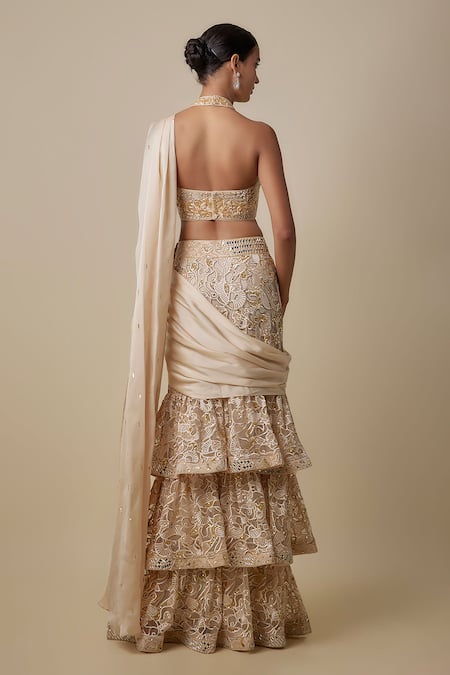 Asaga Beeline Draped Saree With Blouse 