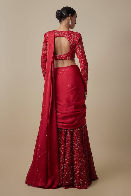 Asaga Vano Draped Saree With Blouse 