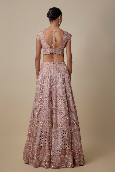 Asaga Braze Embroidered Lehenga Set 