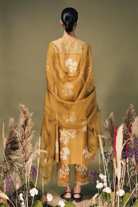 Arcvsh By Pallavi Singh Discharge Print Kurta Set 