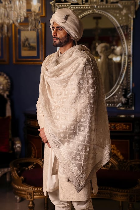 Dolly J Ivaryn Hand Embroidered Sherwani Kurta Set 