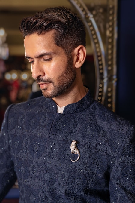 Dolly J Indivar Embroidered Jacket Set