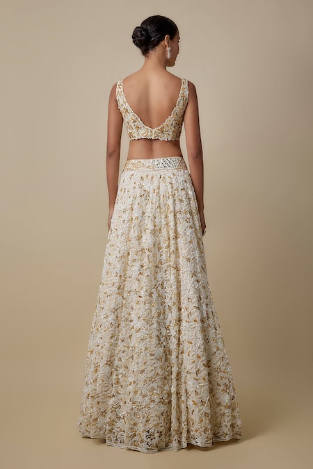 Asaga Tagh Hand Embroidered Lehenga Set 