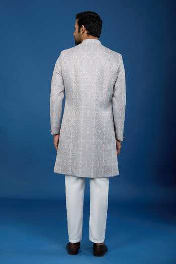 Arihant Rai Sinha Floral Woven Sherwani Set 