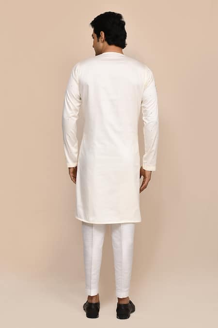 Arihant Rai Sinha Cream Hand Work Kurta & White Pant Set 