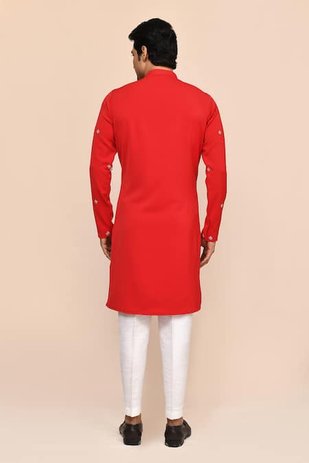 Arihant Rai Sinha Embroidered Kurta & White Pant Set 