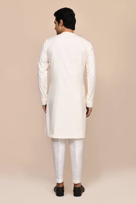 Arihant Rai Sinha Cream Cutdana Work Kurta & Pant Set 
