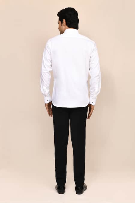 Aryavir Malhotra White Hand Work Shirt 