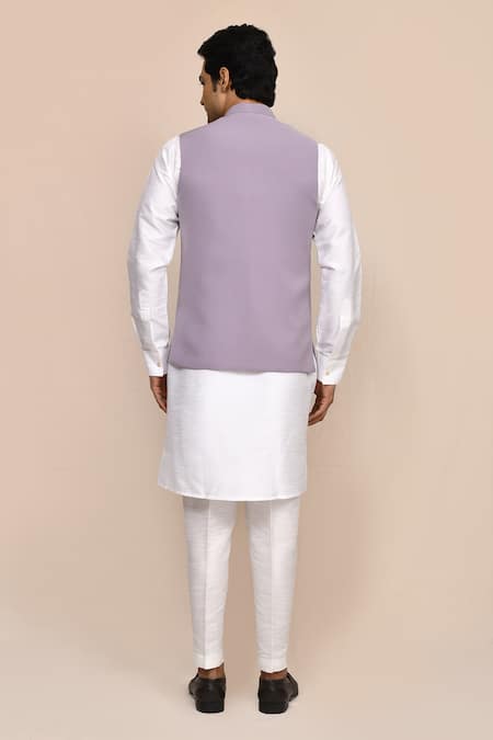 Arihant Rai Sinha Embroidered Mauve Nehru Jacket 