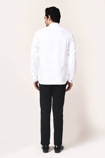 Aryavir Malhotra White Horse Embroidery Shirt 