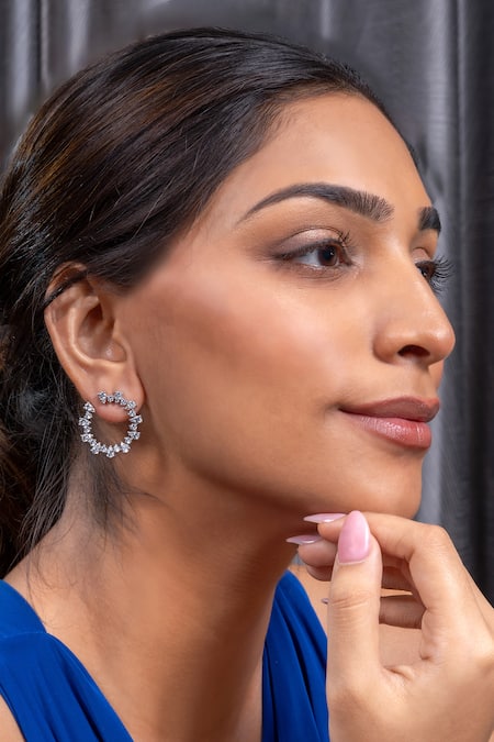 Ananta Jewels Triangles & Diamonds Earrings 