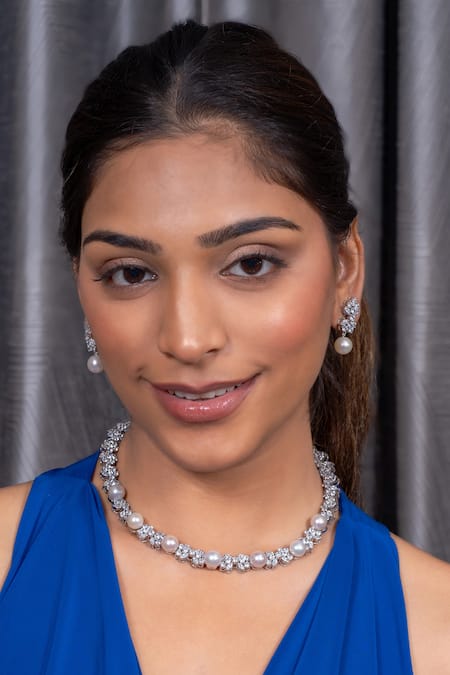 Ananta Jewels Floral Necklace Set 