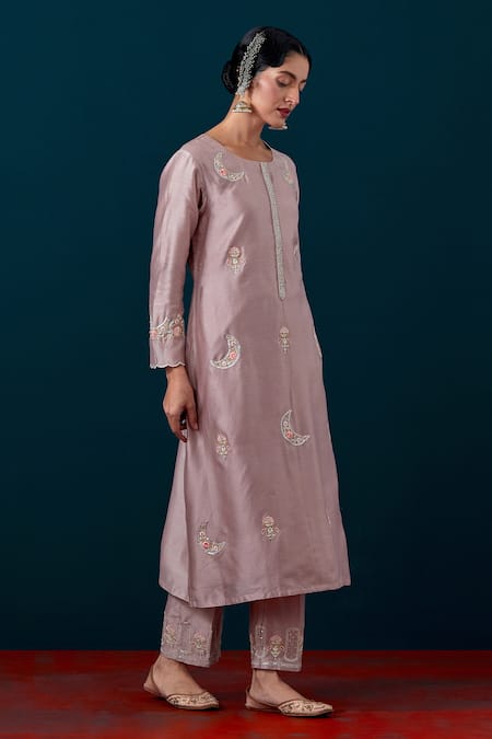 Buy Anantaa By Roohi Moon Embroidered Kurta & Pant Set Buy_Anantaa By Roohi_Moon Embroidered Kurta & Pant Set