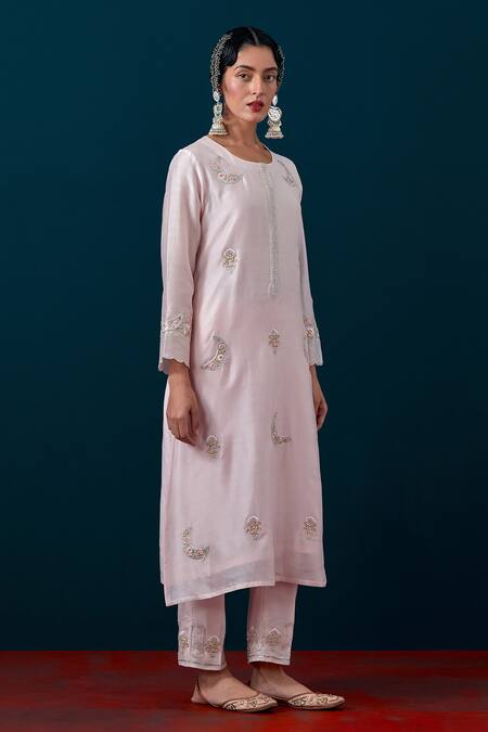 Buy Anantaa By Roohi Floral Buds Embroidered Kurta & Pant Set Online at Aza Fashions Buy_Anantaa By Roohi_Floral Buds Embroidered Kurta & Pant Set _Online_at_Aza_Fashions