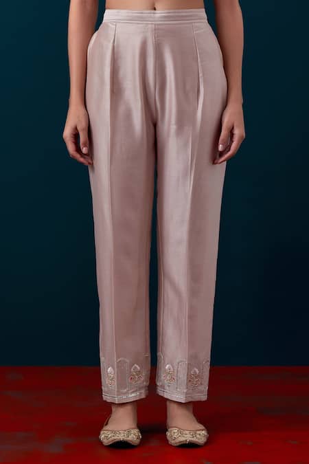 Anantaa By Roohi Floral Buds Embroidered Kurta With Pant Online at Aza Fashions Anantaa By Roohi_Floral Buds Embroidered Kurta With Pant _Online_at_Aza_Fashions