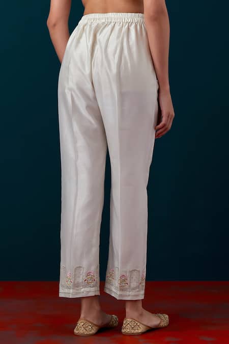 Shop_Anantaa By Roohi_Silk Chanderi Embroidered Kurta & Pant Set 