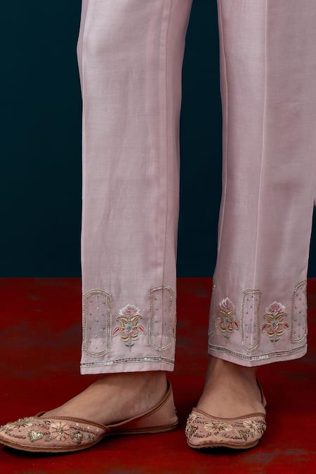 Buy Anantaa By Roohi Yoke Embroidered Anarkali With Pant Online at Aza Fashions Buy_Anantaa By Roohi_Yoke Embroidered Anarkali With Pant _Online_at_Aza_Fashions