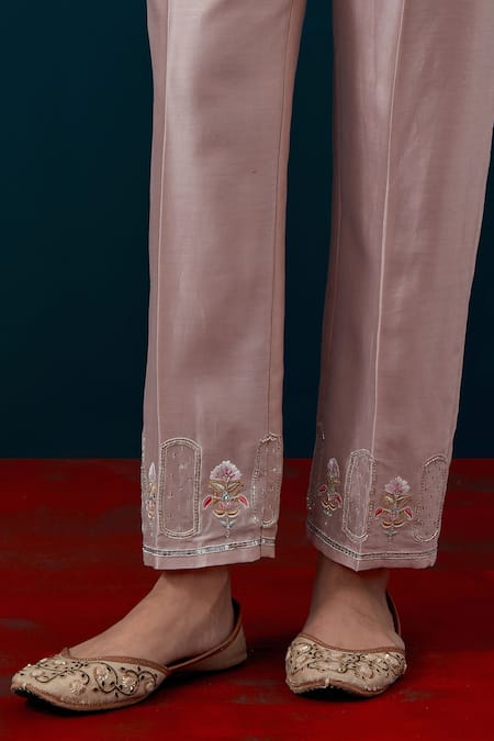 Anantaa By Roohi Floral Placement Embroidered Anarkali With Pant Online at Aza Fashions Anantaa By Roohi_Floral Placement Embroidered Anarkali With Pant _Online_at_Aza_Fashions