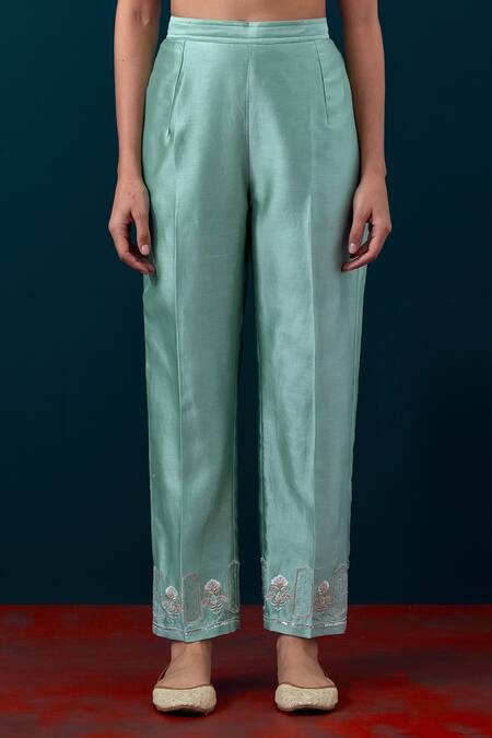 Shop_Anantaa By Roohi_Floral Motif Kurta With Pant _Online_at_Aza_Fashions