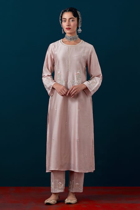 Anantaa By Roohi Florette Embroidered Kurta With Pant