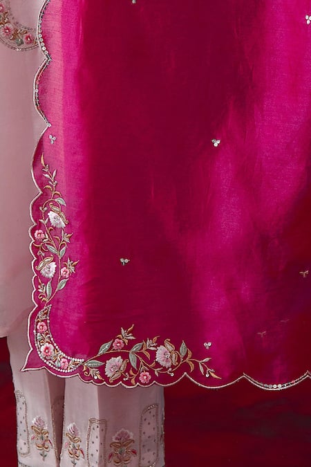 Anantaa By Roohi_Scalloped Embroidered Dupatta _Online_at_Aza_Fashions